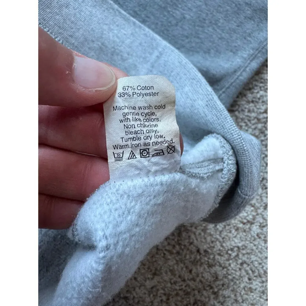 J. CREW Gray  Sweatshirt dress size Women's Med; Soft & Cozy!  3/4 sleeves